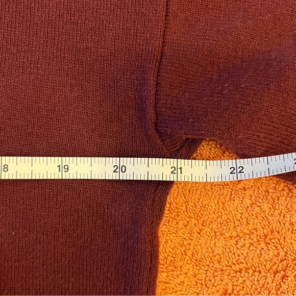 Women's Deep Burgundy Cowlneck Sweater - Picture 8 of 8